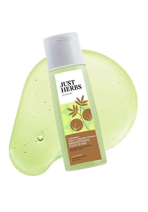 Just Herbs Skin Brightening Vitamin C Facewash With Amla Neem For Pore Cleansing 100Ml