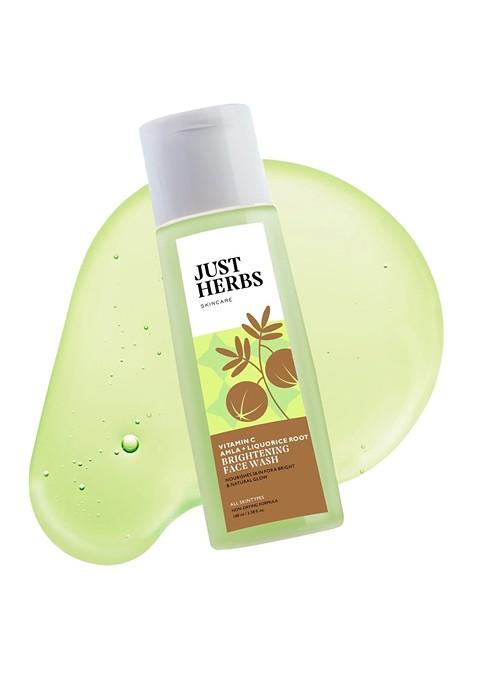 Just Herbs Skin Brightening Vitamin C Facewash With Amla Neem For Pore Cleansing 100Ml