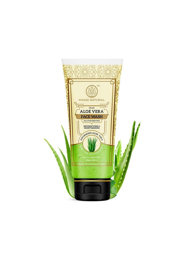 Khadi Natural Aloe Face Wash To Control Pigmentation 100G