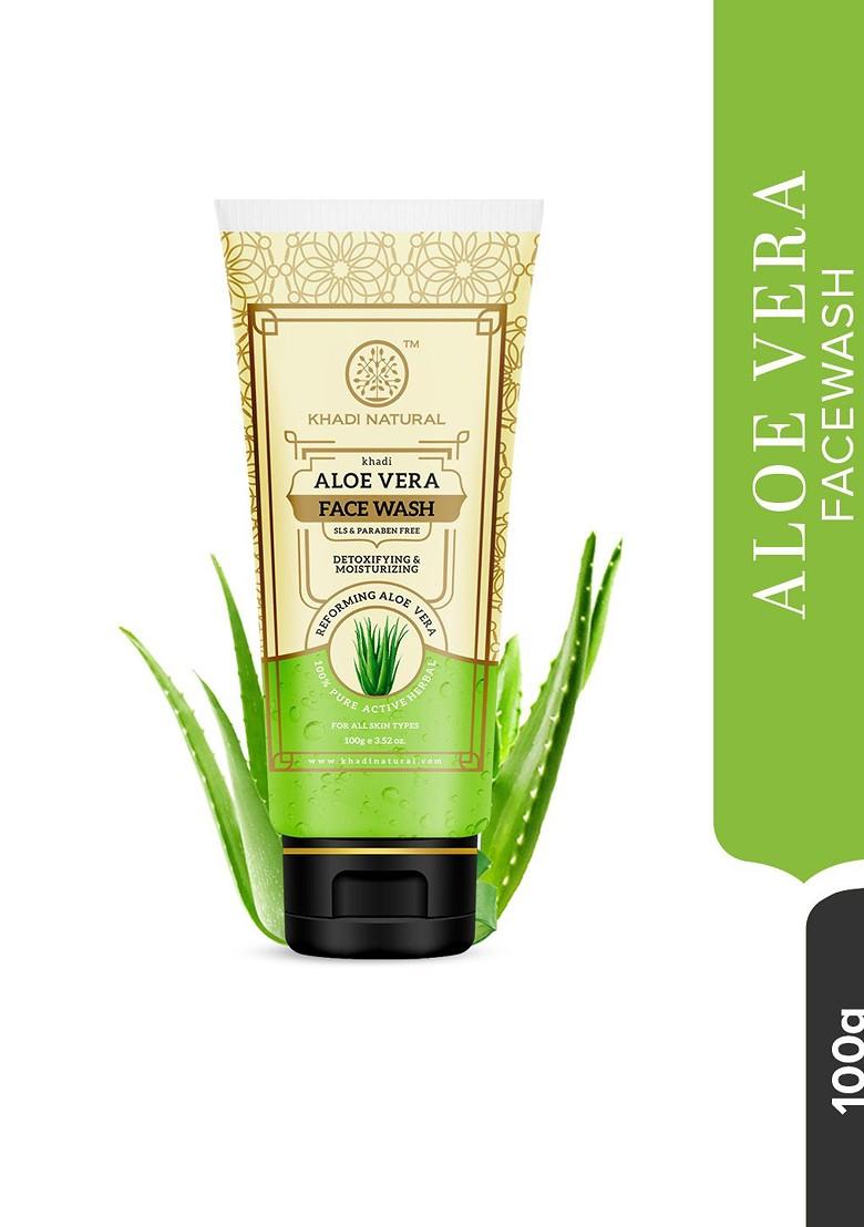 Khadi Natural Aloe Face Wash To Control Pigmentation 100G