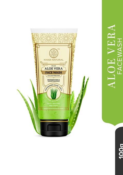Khadi Natural Aloe Face Wash To Control Pigmentation 100G