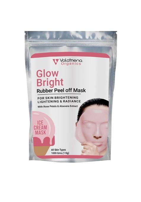 Volamena Glow Bright Rubber Peel Off Mask For Skin Lightening Brightening 1Kg