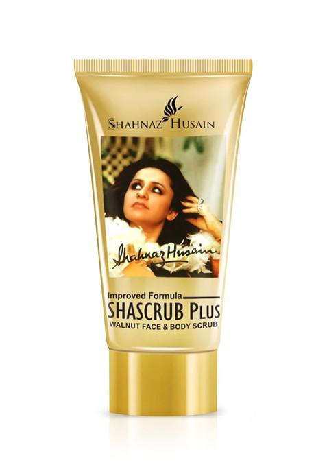 Shahnaz Husain Shascrub Plus Walnut Face Body Scrub 40 G