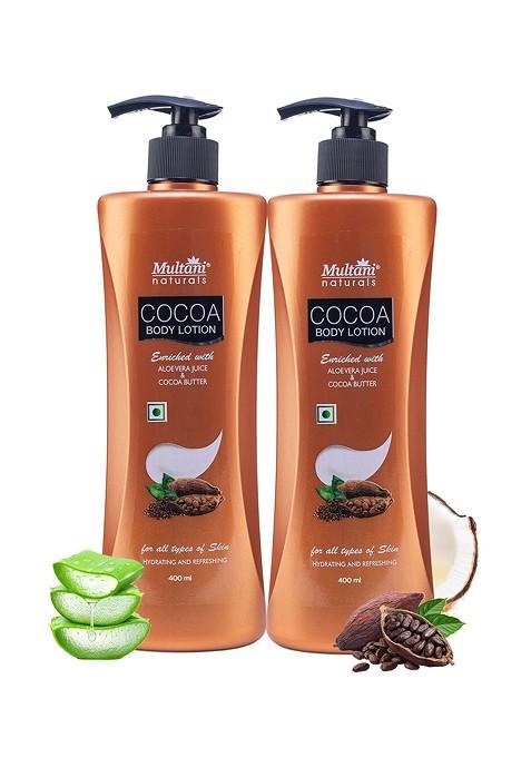 Multani Set Of 2 Cocoa Body Lotion 400 Ml Each
