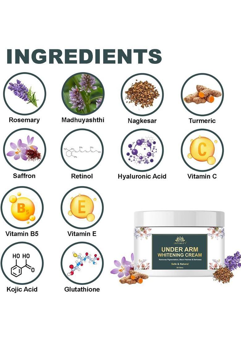 Intimify Underarm Whitening Cream With Rosemary Turmeric 50 G