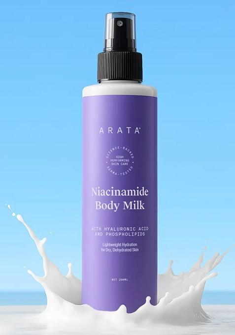 Arata Niacinamide Body Milk For Lightweight Hydration 200Ml