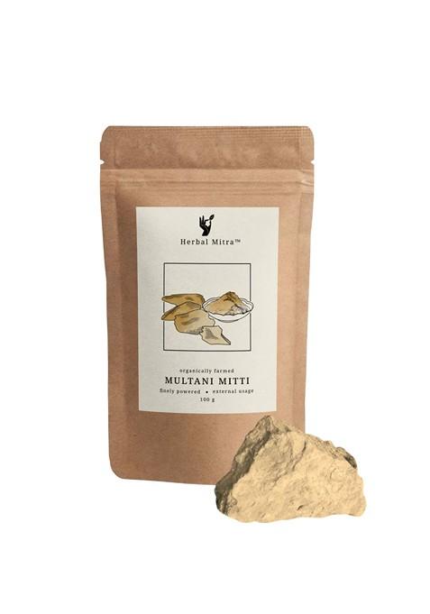 Herbal Mitra Natural Multani Mitti Powder For Skin 100 G