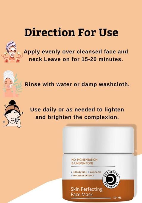 Dermistry Skin Brightening Pigmentation Dark Spots Face Mask 50 Ml