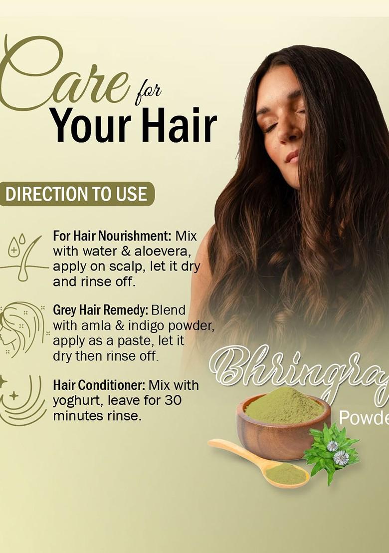7Daysnatural Natural Herbal Bhringraj Powder For Hair Face 200 G