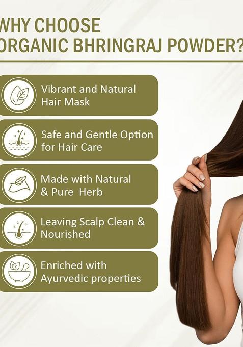 7Daysnatural Natural Herbal Bhringraj Powder For Hair Face 200 G