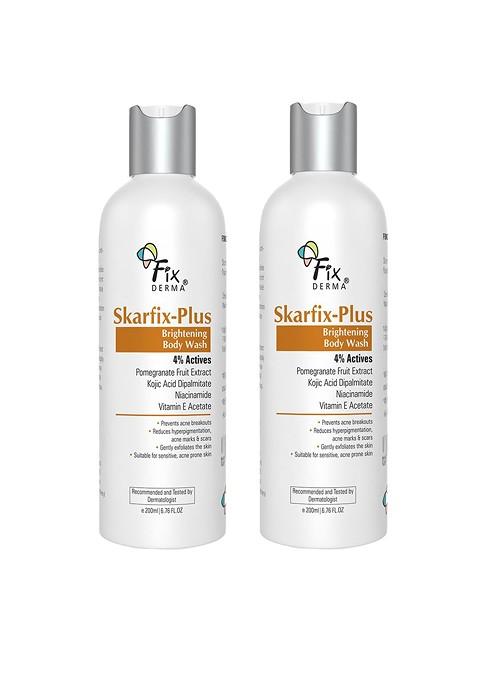 Fixderma Set Of 2 Skarfix Plus Body Wash With Kojic Acid 200 Ml Each