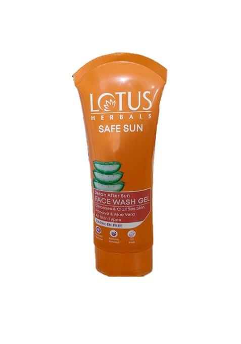 Lotus Herbals Safe Sun Detan After Face Wash Gel 100 G