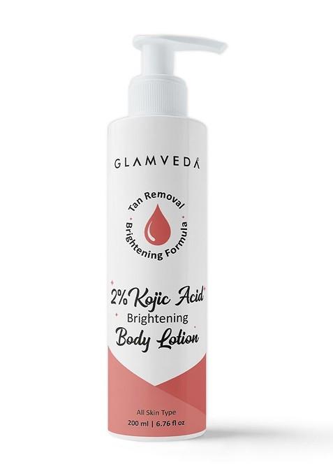 Glamveda 2 Kojic Acid Alpha Arbutin Brightening Body Lotion 200 Ml