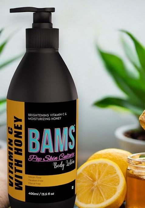 Bams Pop Skin Culture Vitamin C With Honey Body Lotion 400 Ml
