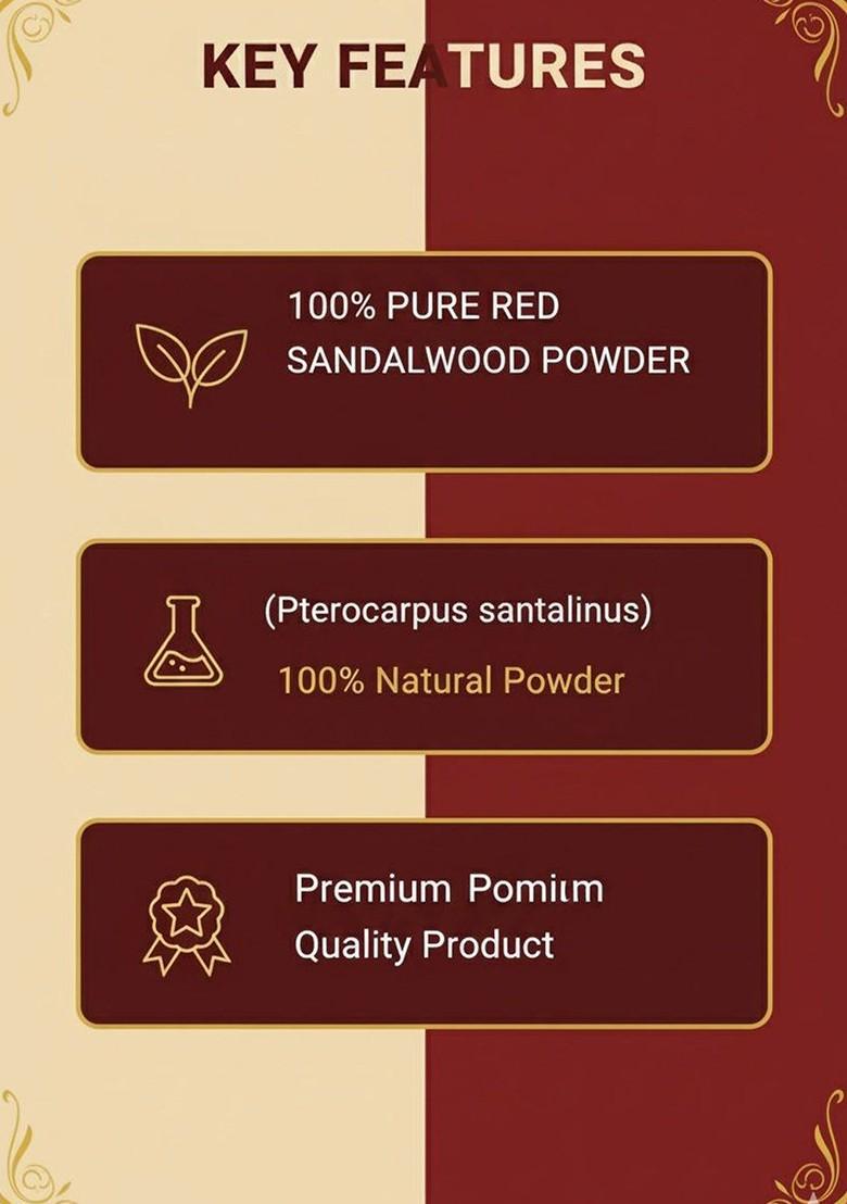 Donnara Organics Set Of 2 Red Sandalwood Powder Face Pack 150 G Each