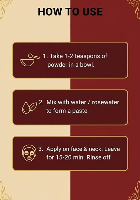 Donnara Organics Set Of 2 Red Sandalwood Powder Face Pack 150 G Each