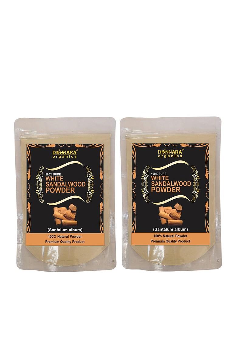 Donnara Organics Set Of 2 Sandalwood Powder Face Pack 150 G Each