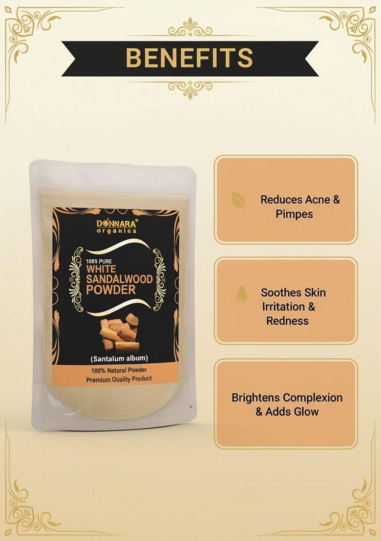 Donnara Organics Set Of 2 Sandalwood Powder Face Pack 150 G Each