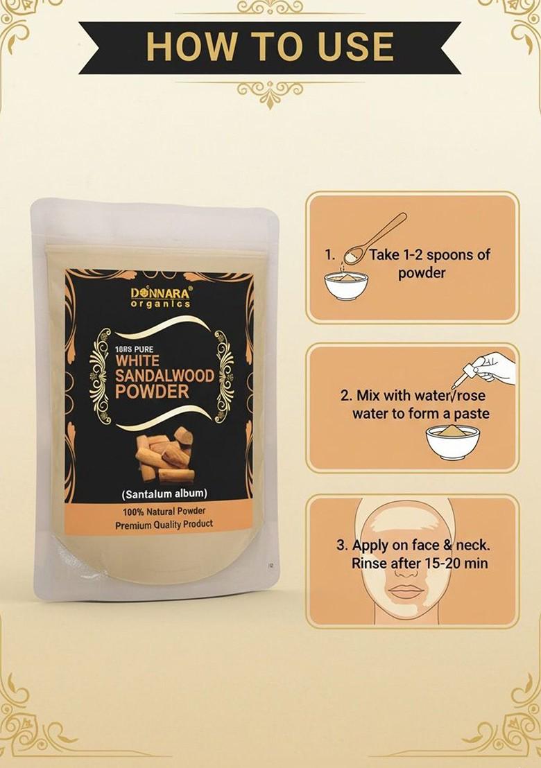 Donnara Organics Set Of 2 Sandalwood Powder Face Pack 150 G Each