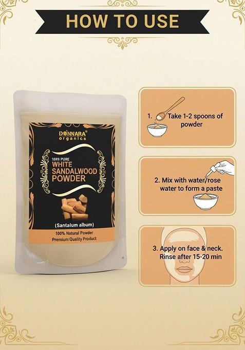 Donnara Organics Set Of 2 Sandalwood Powder Face Pack 150 G Each