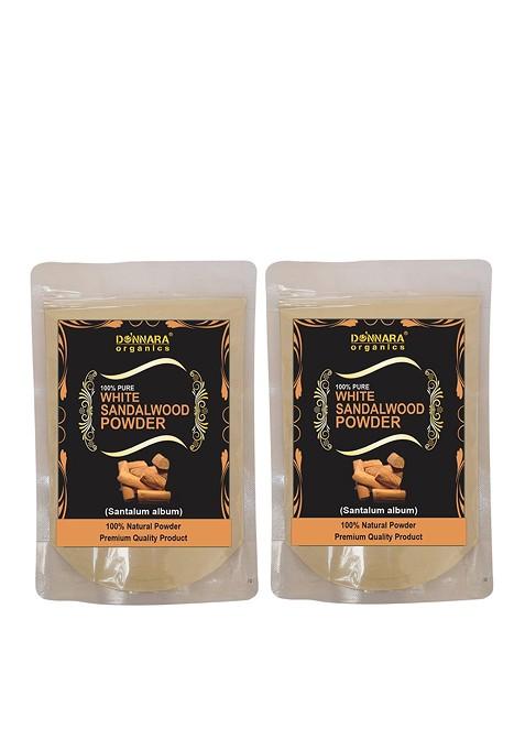 Donnara Organics Set Of 2 Sandalwood Powder Face Pack 150 G Each