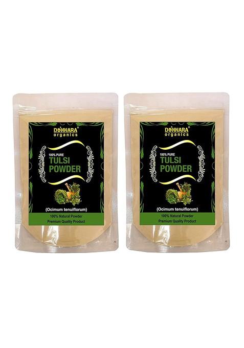 Donnara Organics Set Of 2 Tulsi Powder Face Mask 150 G Each