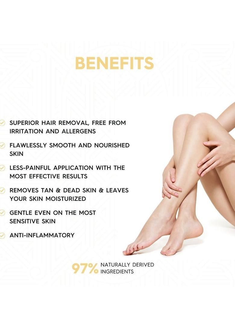 Sterling Naturals Women Wax Smooth Less Painful Hair Removal D Tan Formula 700G