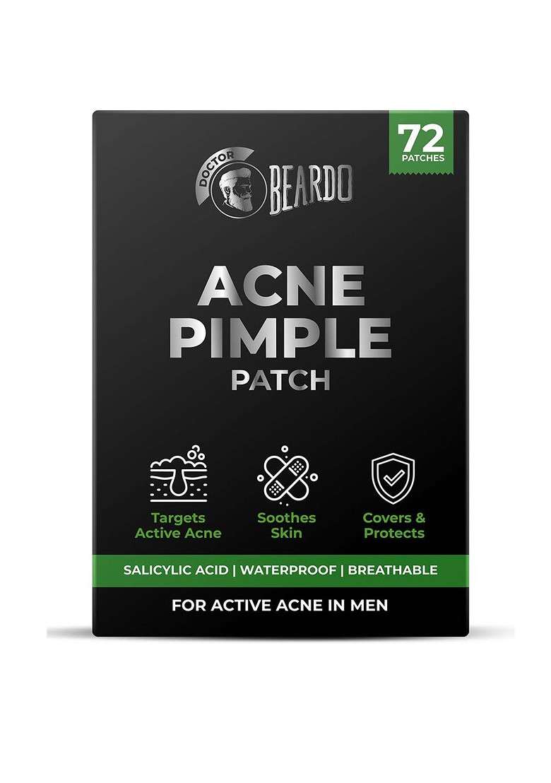 Beardo Waterproof Breathable Acne Pimple Patches For Men 72 Pcs - Indya