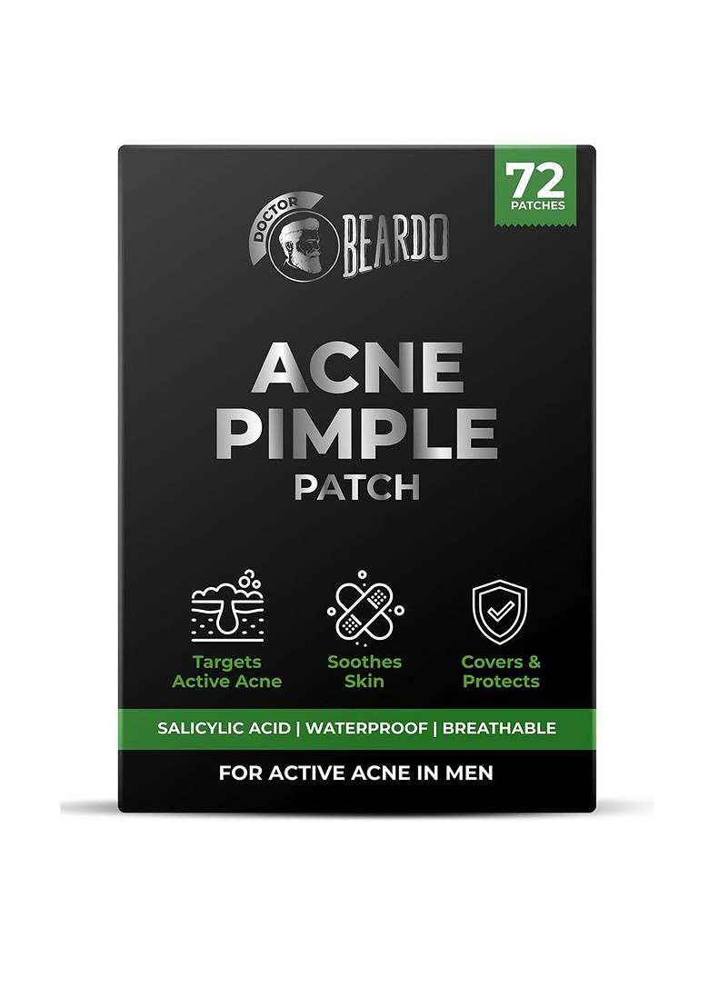 Beardo Waterproof Breathable Acne Pimple Patches For Men 72 Pcs - Indya
