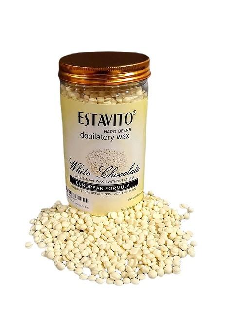 Estavito White Chocolate Depilatory Wax Hard Beans Without Strips 400 G