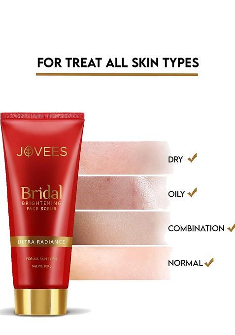 Jovees Herbal Bridal Brightening Ultra Radiance Vitamin C Face Scrub 100 G
