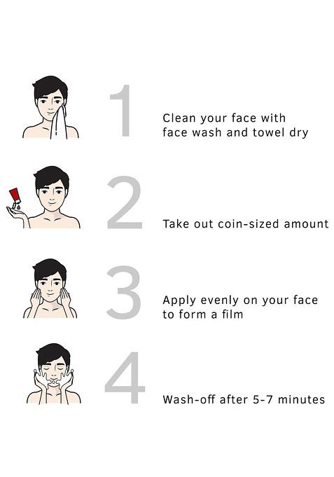 Ustraa De Tan Face Mask Oily Skin 125 G