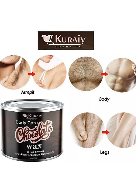 Kuraiy Body Care Detan Chocolate Wax For Hair Removal 600 G