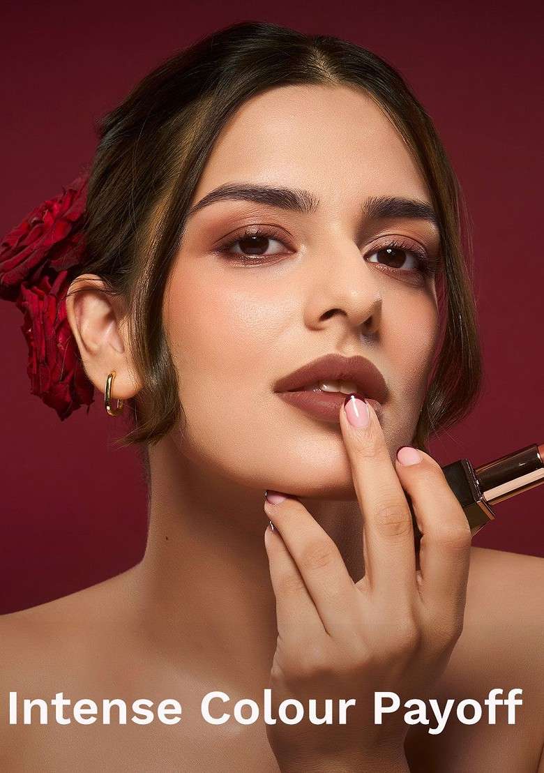 Pilgrim Matte Bullet Intense Colour Transferproof Smudgeproof Lipstick Mocha Bliss 04 - Indya