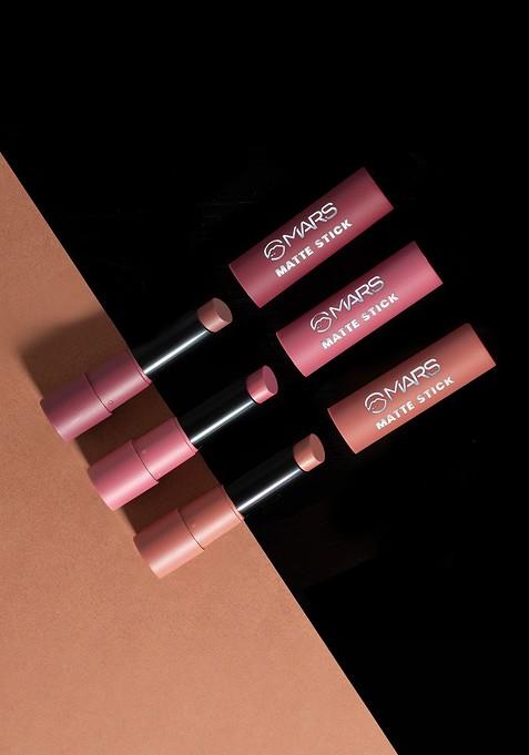 Mars Set Of 3 Matte Lipsticks Box Peaches And Nudes 02
