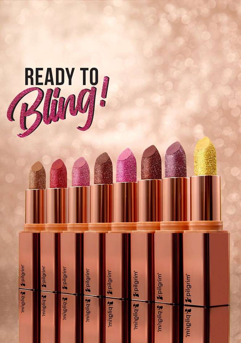 Pilgrim Dubai Bling 3D Glitter Formula With Matte Finish Lipstick 4 2 G Her Highness 08 - Indya