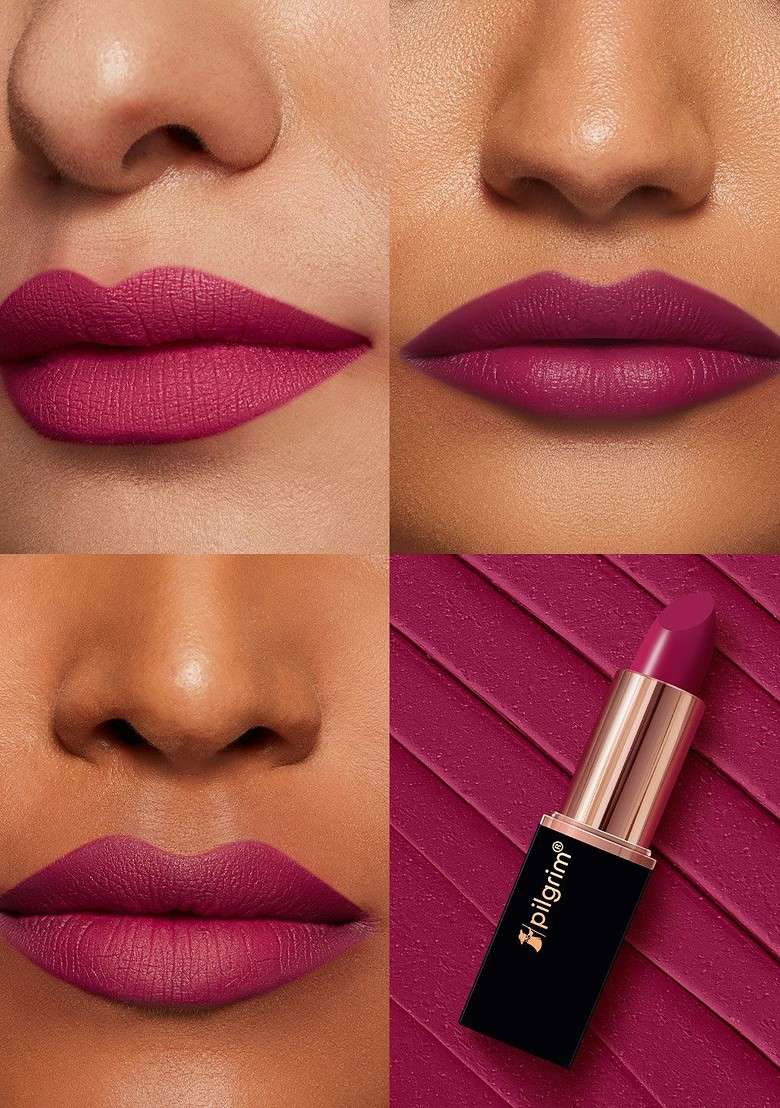 Pilgrim Matte Bullet Intense Colour Transferproof Smudgeproof Lipstick Forbidden Pink 13 - Indya