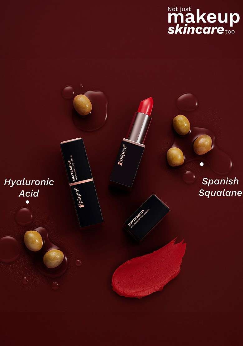 Pilgrim Matte Bullet Intense Colour Transferproof Smudgeproof Lipstick Forbidden Pink 13 - Indya
