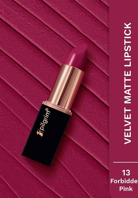 Pilgrim Matte Bullet Intense Colour Transferproof Smudgeproof Lipstick Forbidden Pink 13