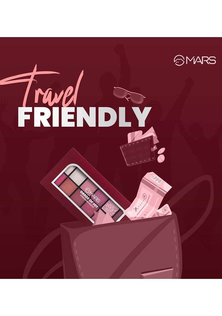 Mars Dance Of Joy 12 In 1 Ultra Pigmented Eyeshadow Palette Shade 01 - Indya