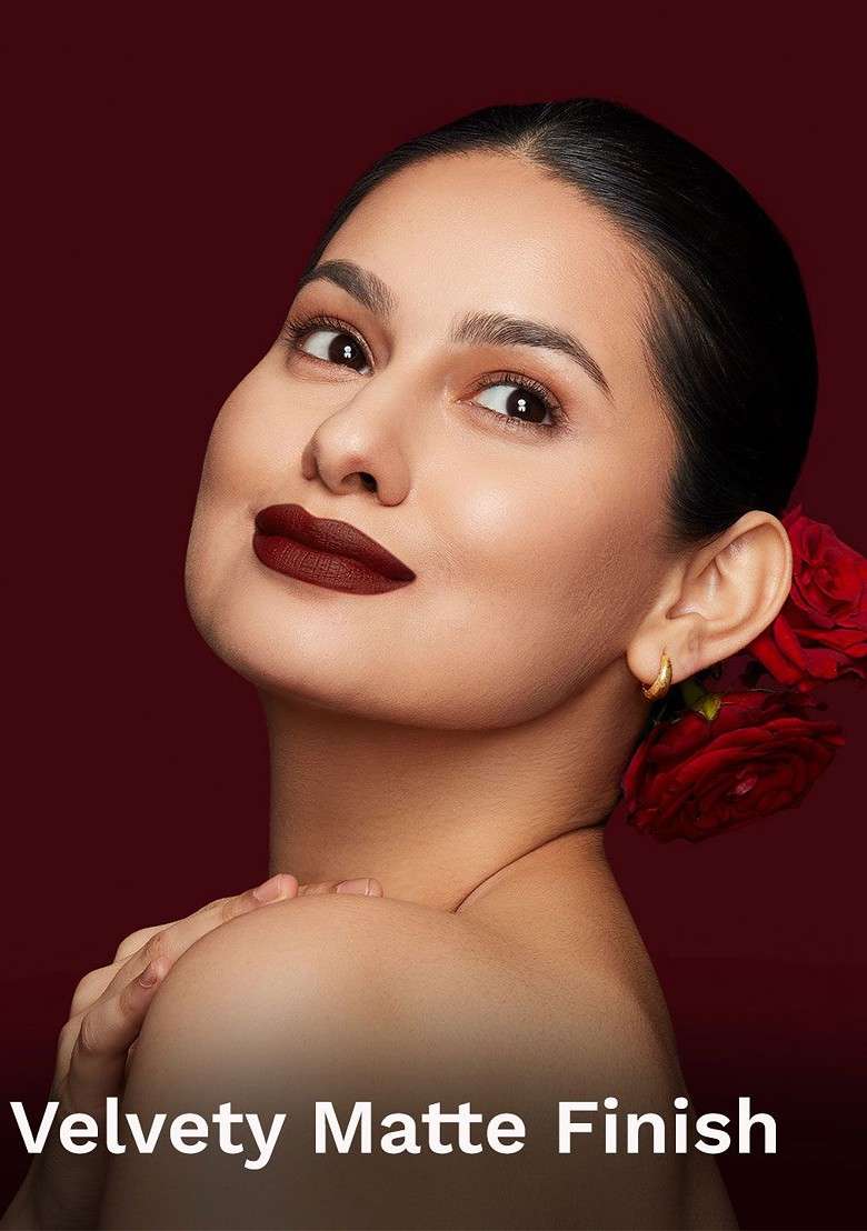Pilgrim Matte Bullet Intense Colour Transferproof Smudgeproof Lipstick Cinnamon Lust 33 - Indya