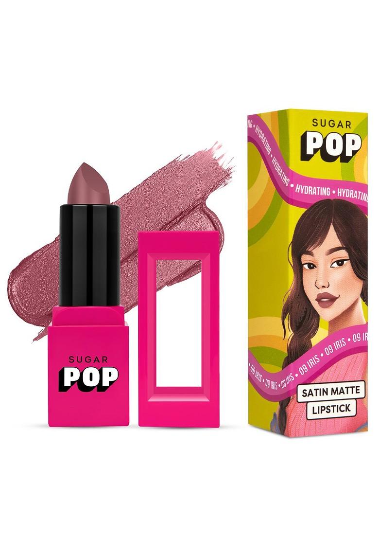 Sugar Pop Hydrating Satin Matte Lipstick Infused With Vitamin E Shea Butter Iris 09