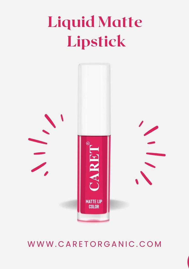 Caret Organic Set Of 2 Super Pigmented Liquid Matte Lipsticks 4 Ml Shade 5