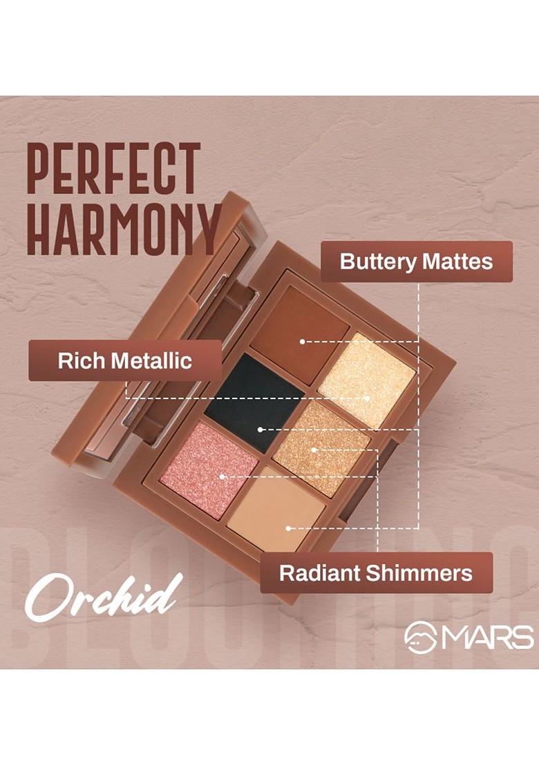 Mars Blooming Matte Shimmer Eyeshadow Palette Orchids 04