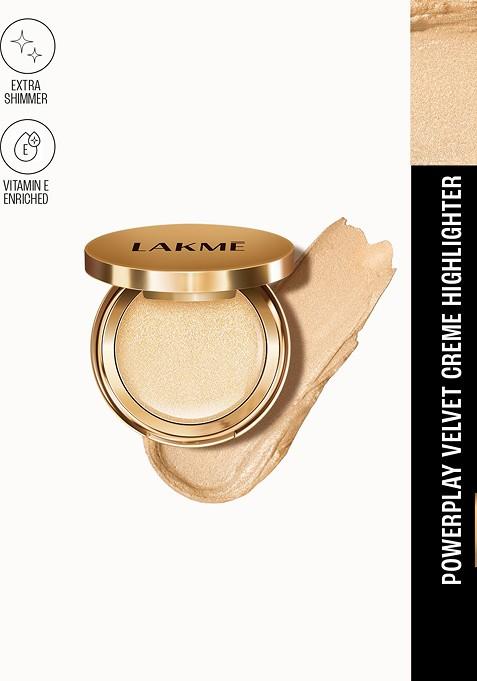 Lakme 9To5 Powerplay Lightweight Velvet Creme Highlighter With Vitamin E 9G Sultry Gold