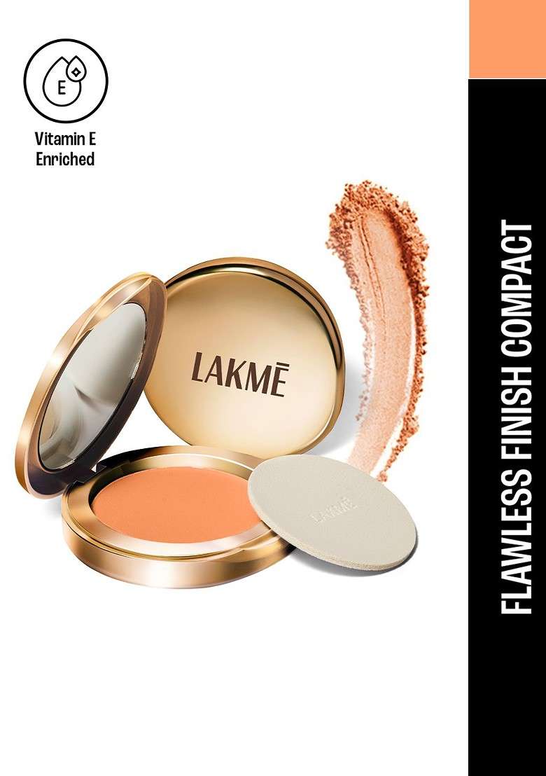 Lakme 9To5 Powerplay Matte Compact Oil Control Formula With Vitamin E 9G Apricot - Indya