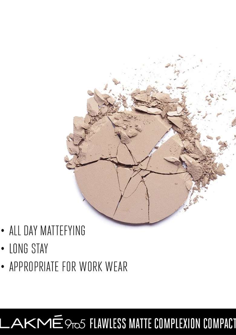 Lakme 9To5 Powerplay Matte Compact Oil Control Formula With Vitamin E 9G Apricot - Indya