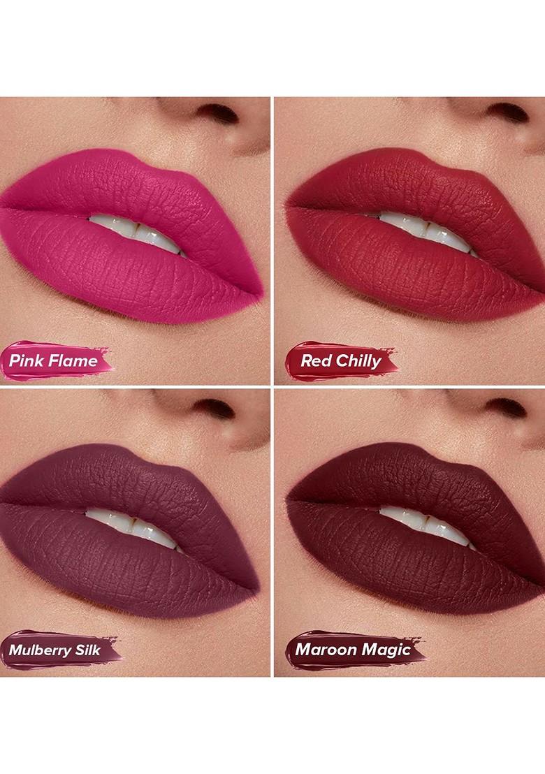 Coloressence Set Of 5 Waterproof Liquid Lipstick Ml Each Dusk To Dawn