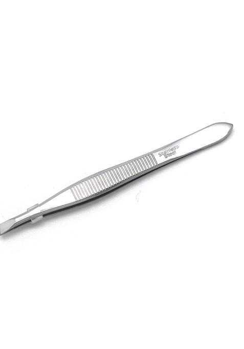 Basicare Grey Textured Slant Tweezer