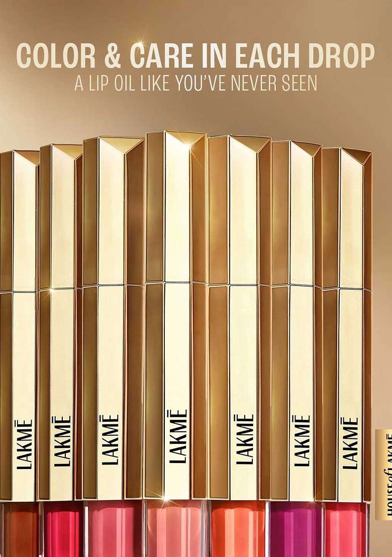 Lakme 9To5 Overtime Shine Tinted Lip Oil Gloss With Almond Jojoba 5 3Ml Berry Bling - Indya